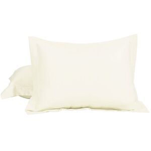 2pcs Pillow Shams Brushed Microfiber Envelope Closure Pillowcases Beige